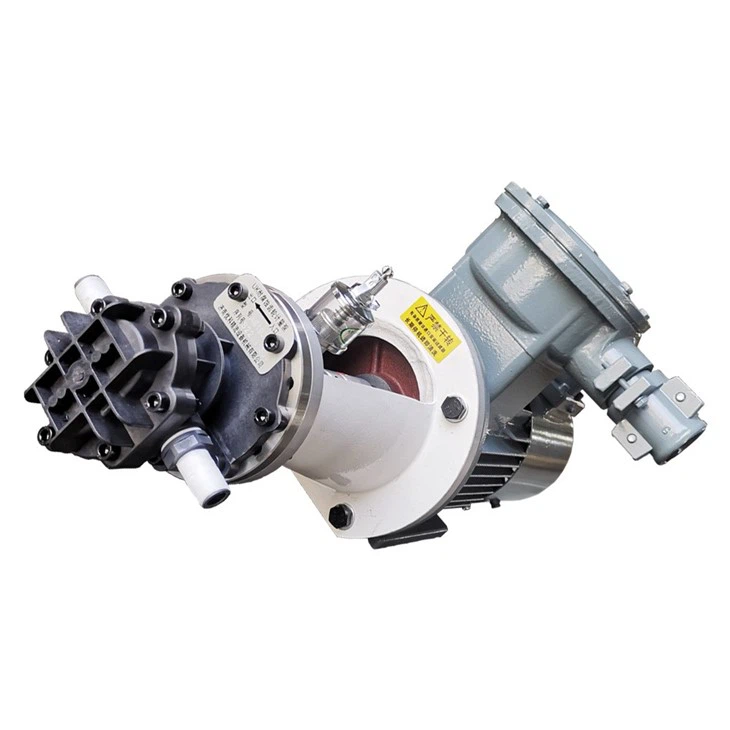 PEEK Composite Material Chemical External Gear Pump With Ex-proof