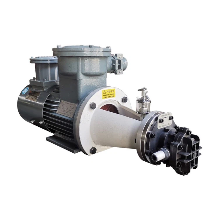 PEEK Composite Material Chemical External Gear Pump With Ex-proof