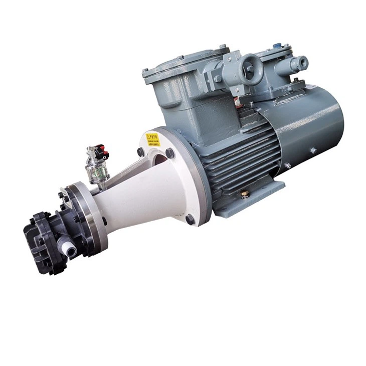 PEEK Composite Material Chemical External Gear Pump With Ex-proof